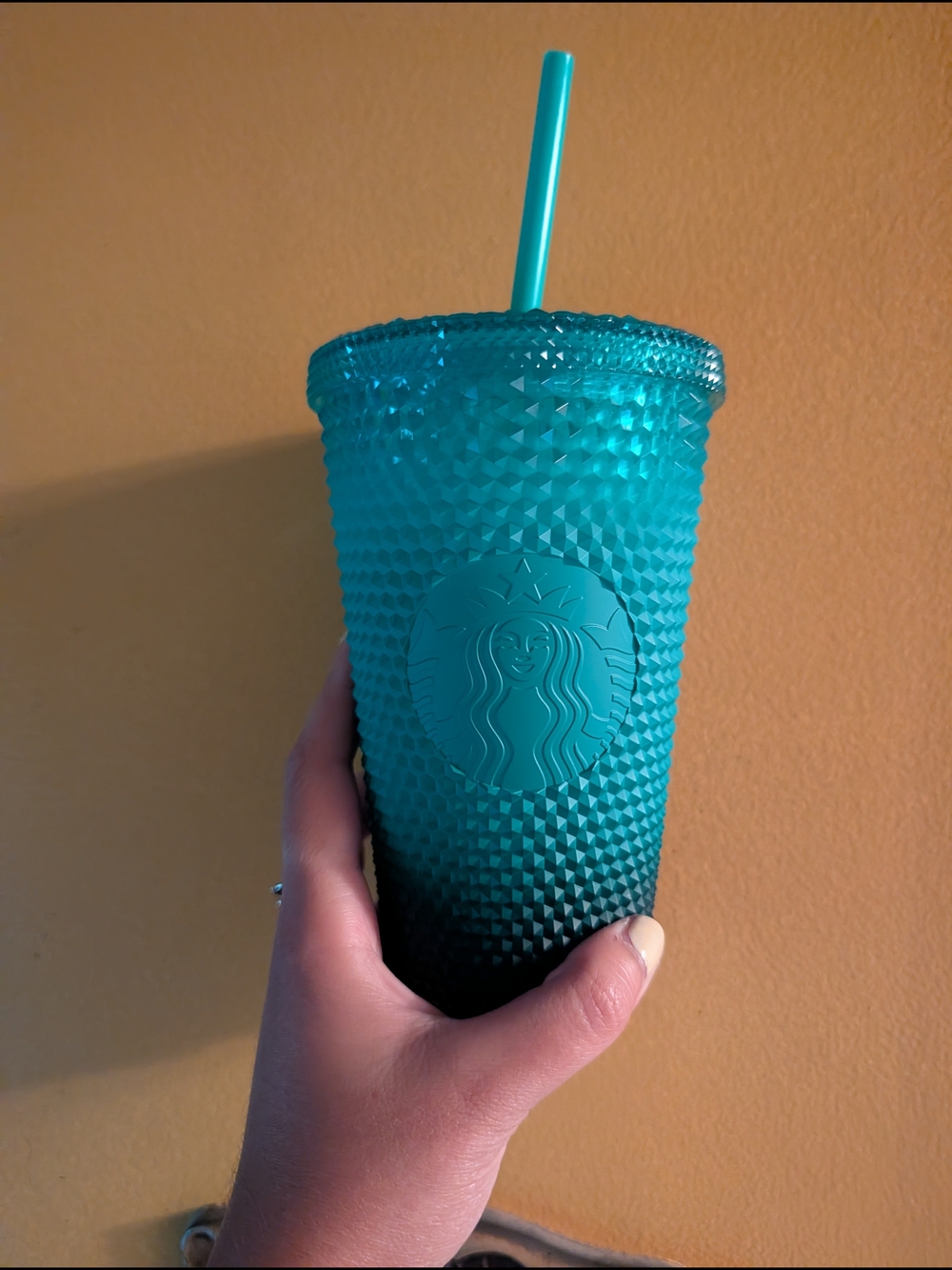 Starbucks Teal Studded Reusable Tumbler with Straw